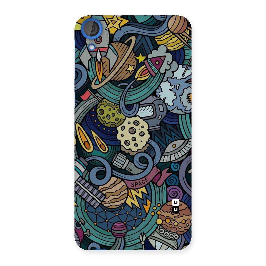 Space Pattern Blue Back Case for HTC Desire 820