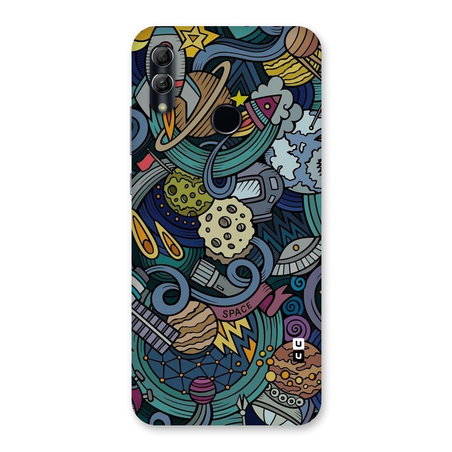 Space Pattern Blue Back Case for Honor 10 Lite