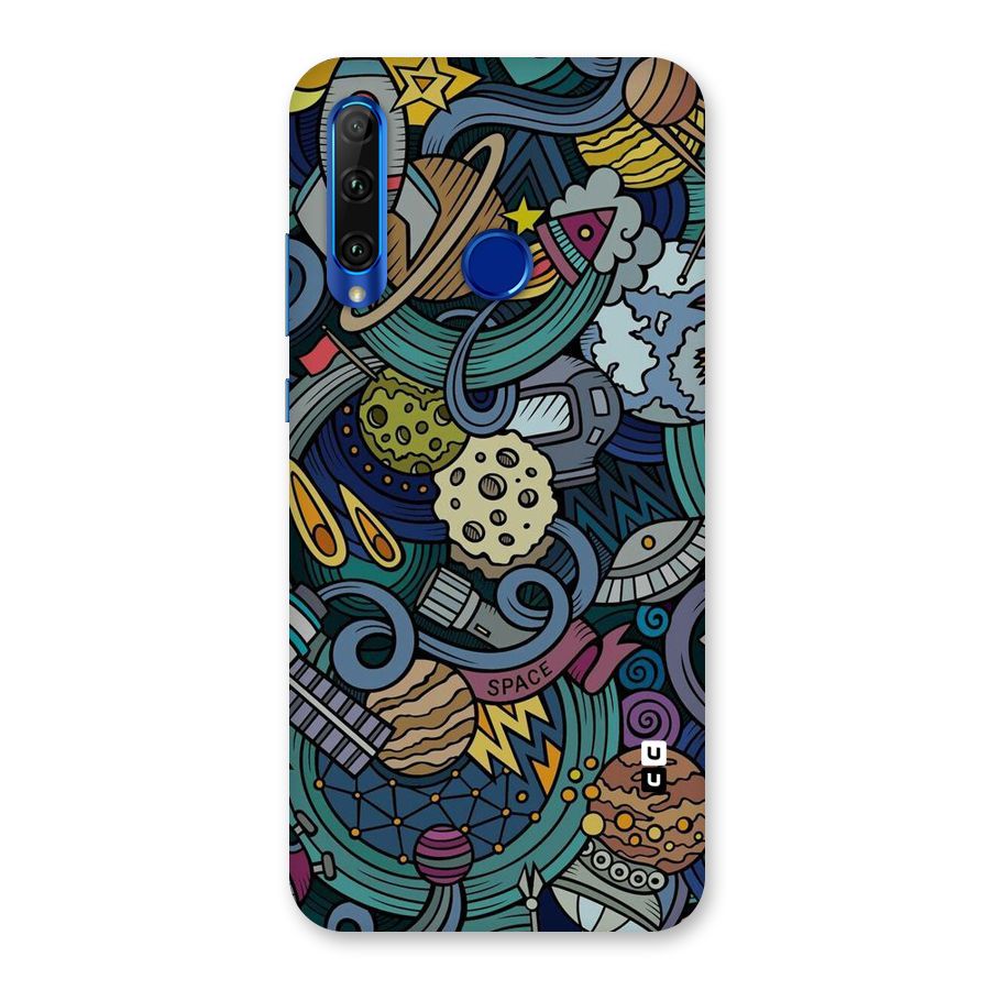 Space Pattern Blue Back Case for Honor 20i