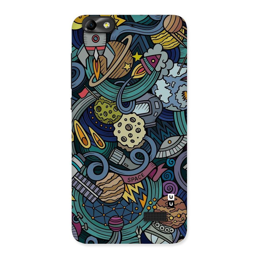 Space Pattern Blue Back Case for Honor 4C
