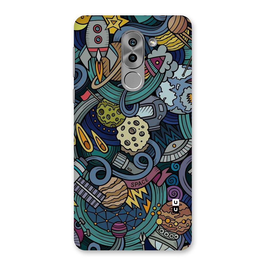Space Pattern Blue Back Case for Honor 6X