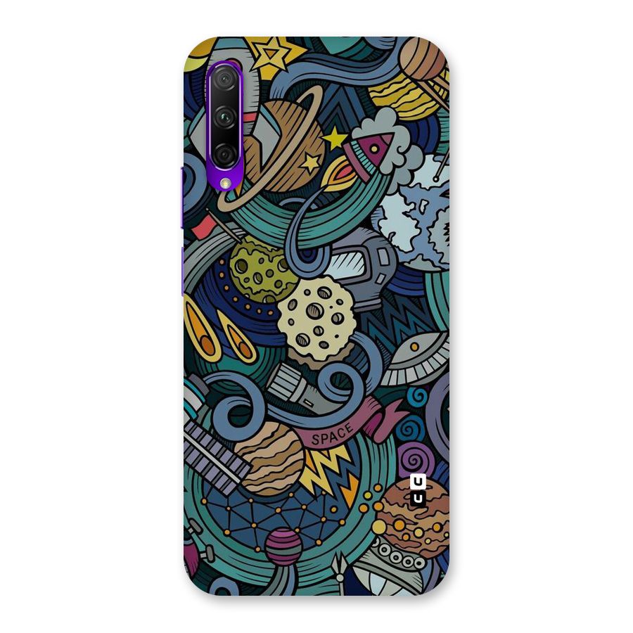 Space Pattern Blue Back Case for Honor 9X Pro