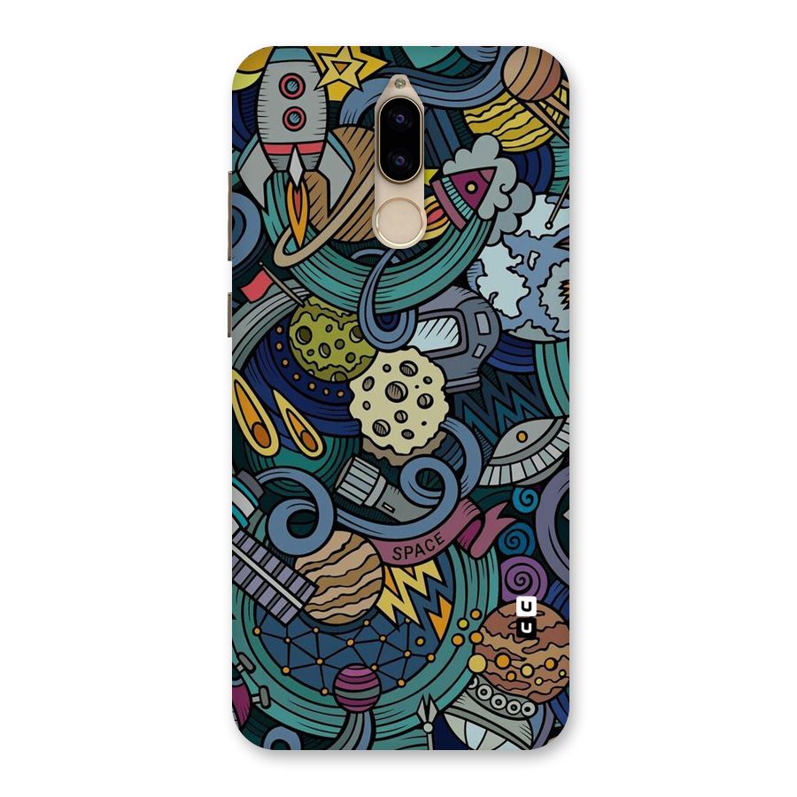 Space Pattern Blue Back Case for Honor 9i