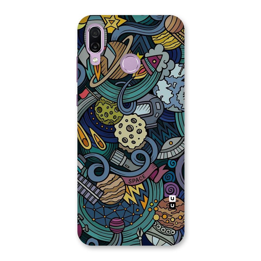 Space Pattern Blue Back Case for Honor Play