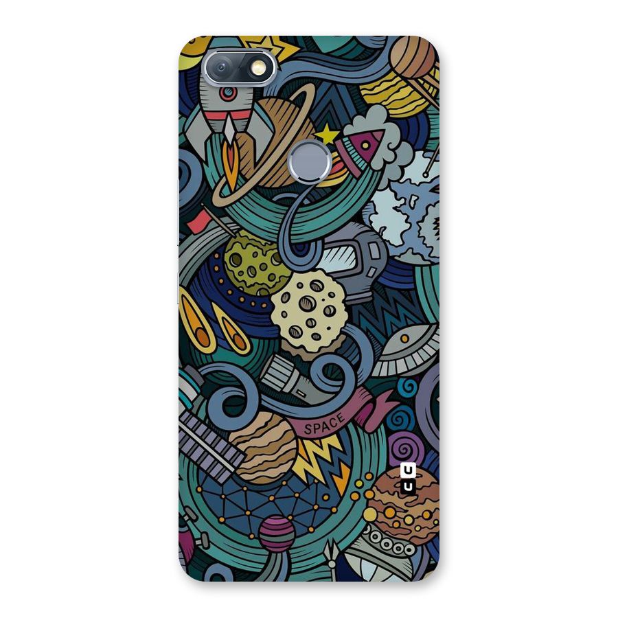 Space Pattern Blue Back Case for Infinix Note 5