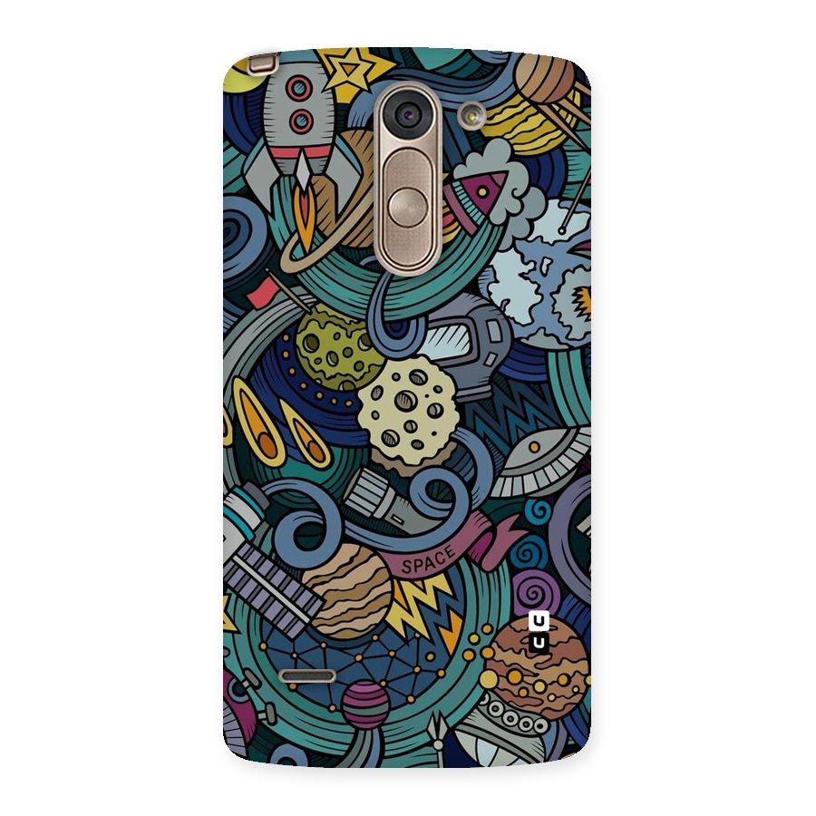 Space Pattern Blue Back Case for LG G3 Stylus