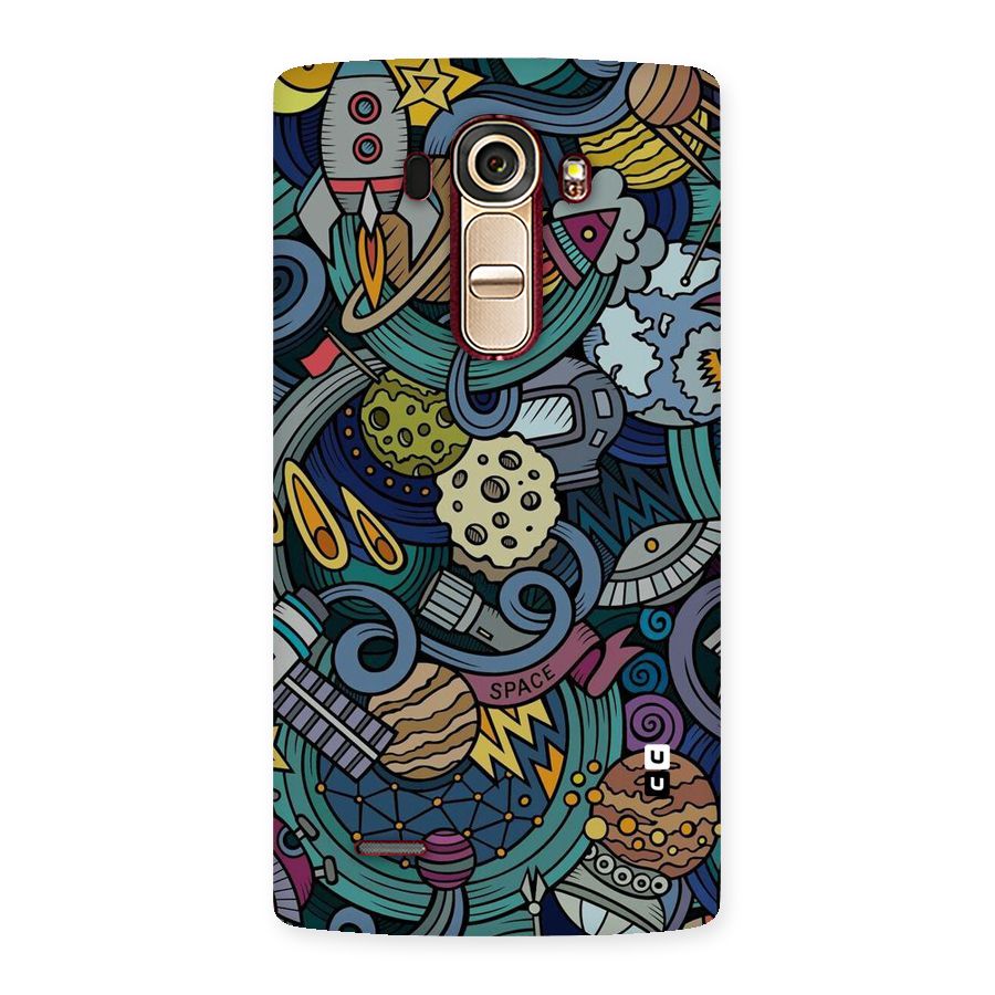 Space Pattern Blue Back Case for LG G4
