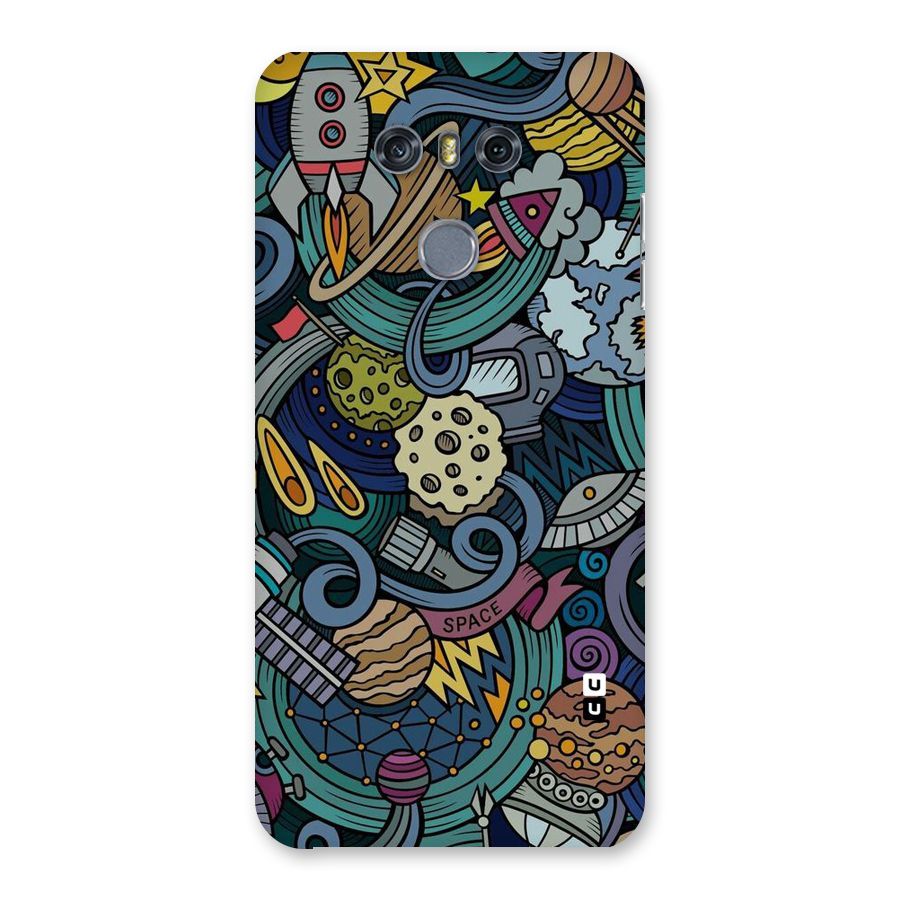 Space Pattern Blue Back Case for LG G6
