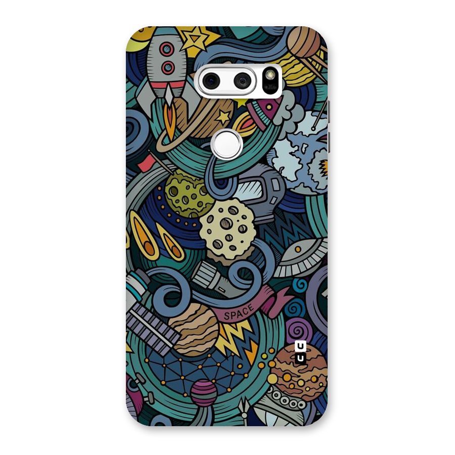 Space Pattern Blue Back Case for LG V30