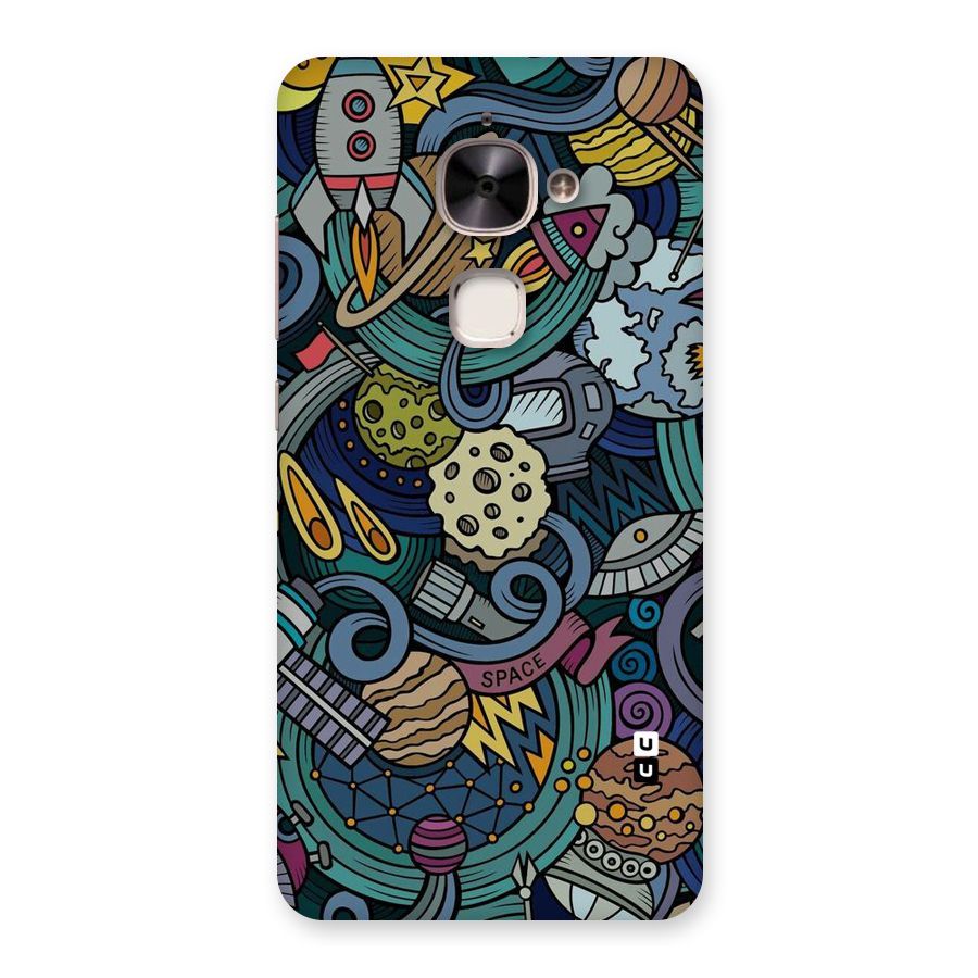 Space Pattern Blue Back Case for Le 2