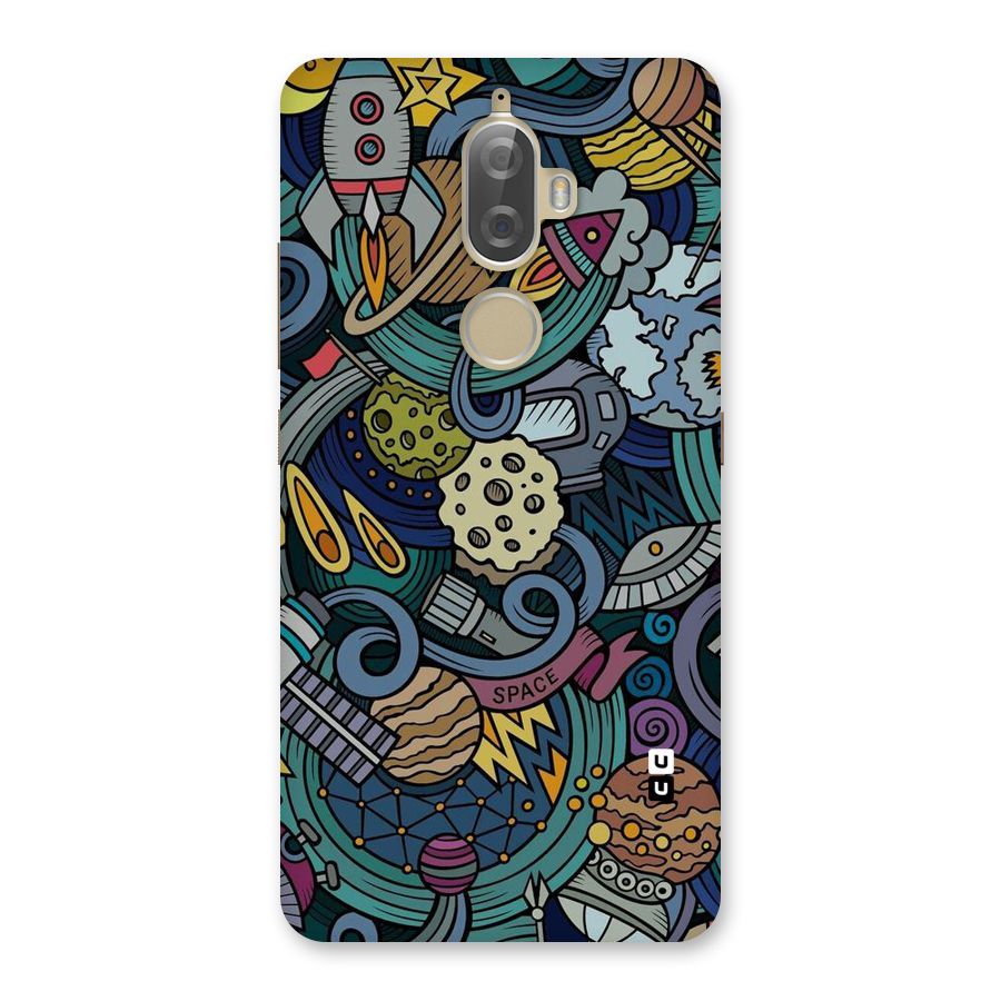 Space Pattern Blue Back Case for Lenovo K8 Plus