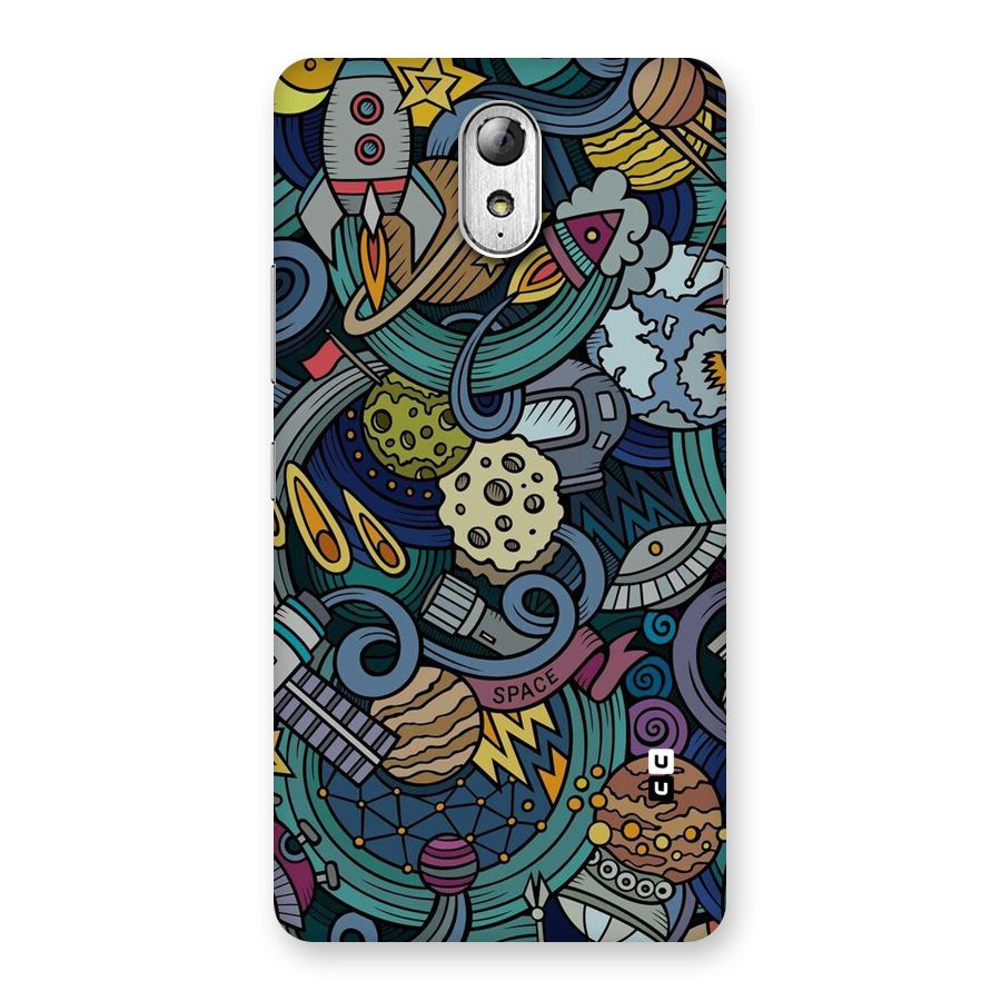 Space Pattern Blue Back Case for Lenovo Vibe P1M
