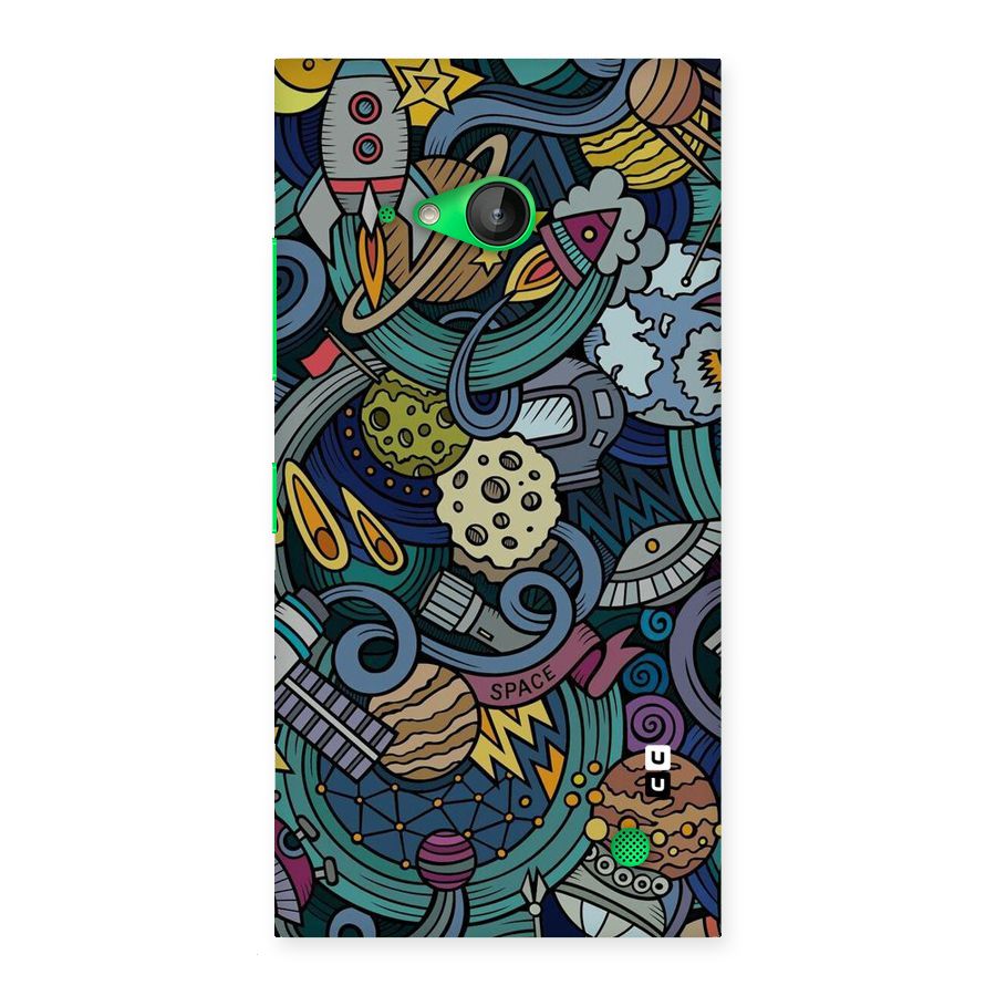 Space Pattern Blue Back Case for Lumia 730