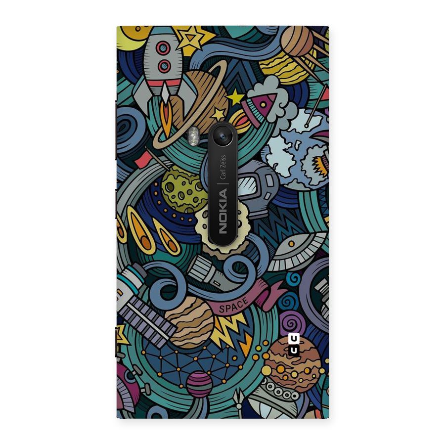 Space Pattern Blue Back Case for Lumia 920