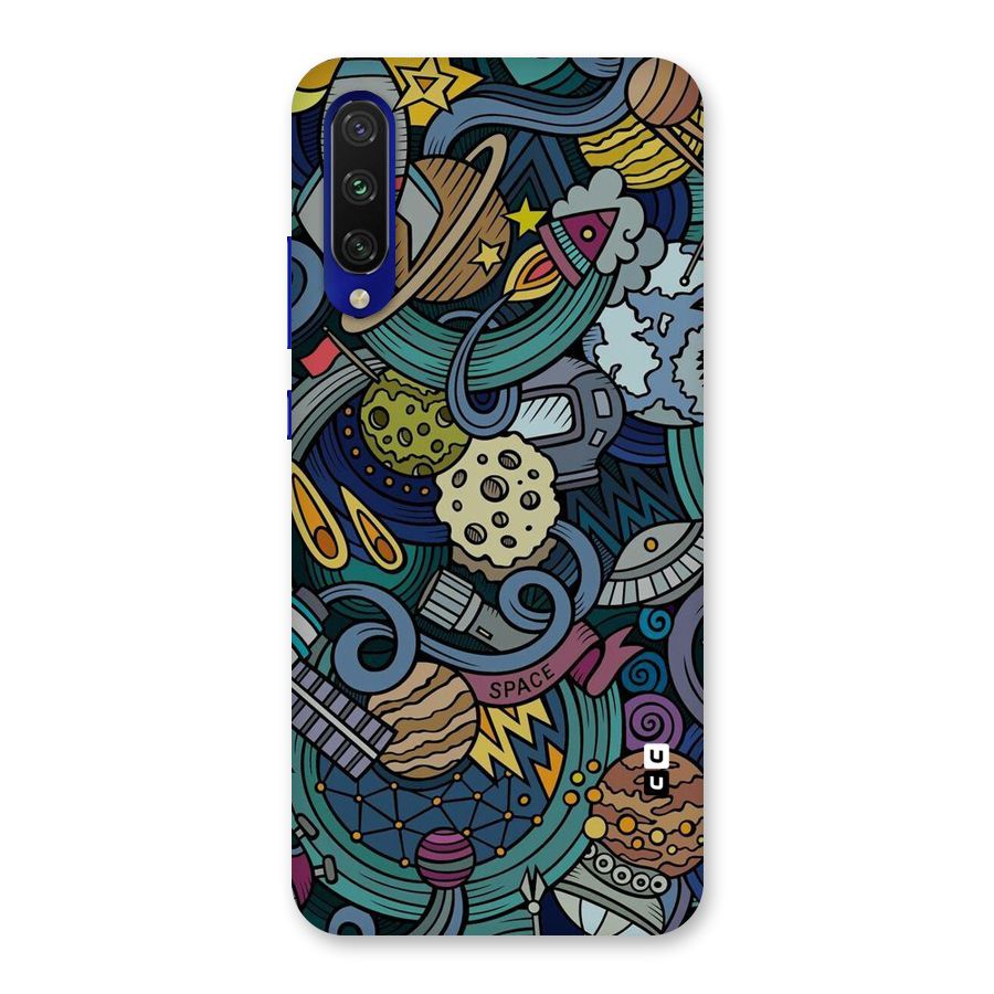 Space Pattern Blue Back Case for Mi A3