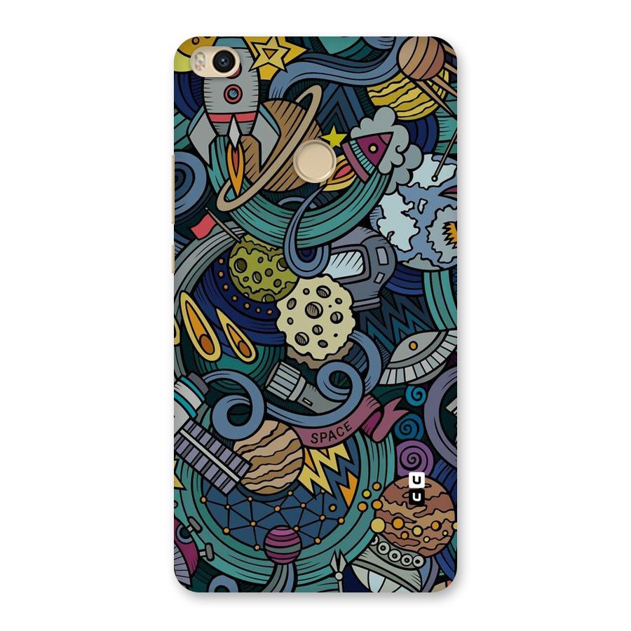 Space Pattern Blue Back Case for Mi Max 2