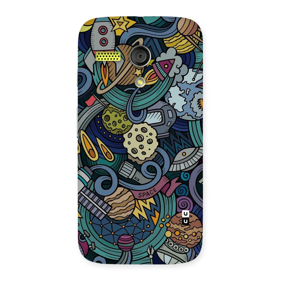 Space Pattern Blue Back Case for Moto G