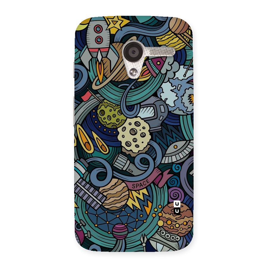 Space Pattern Blue Back Case for Moto X