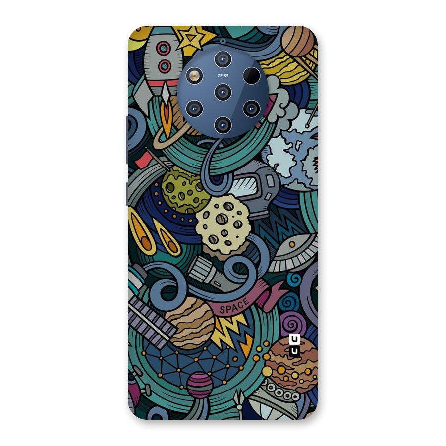 Space Pattern Blue Back Case for Nokia 9 PureView