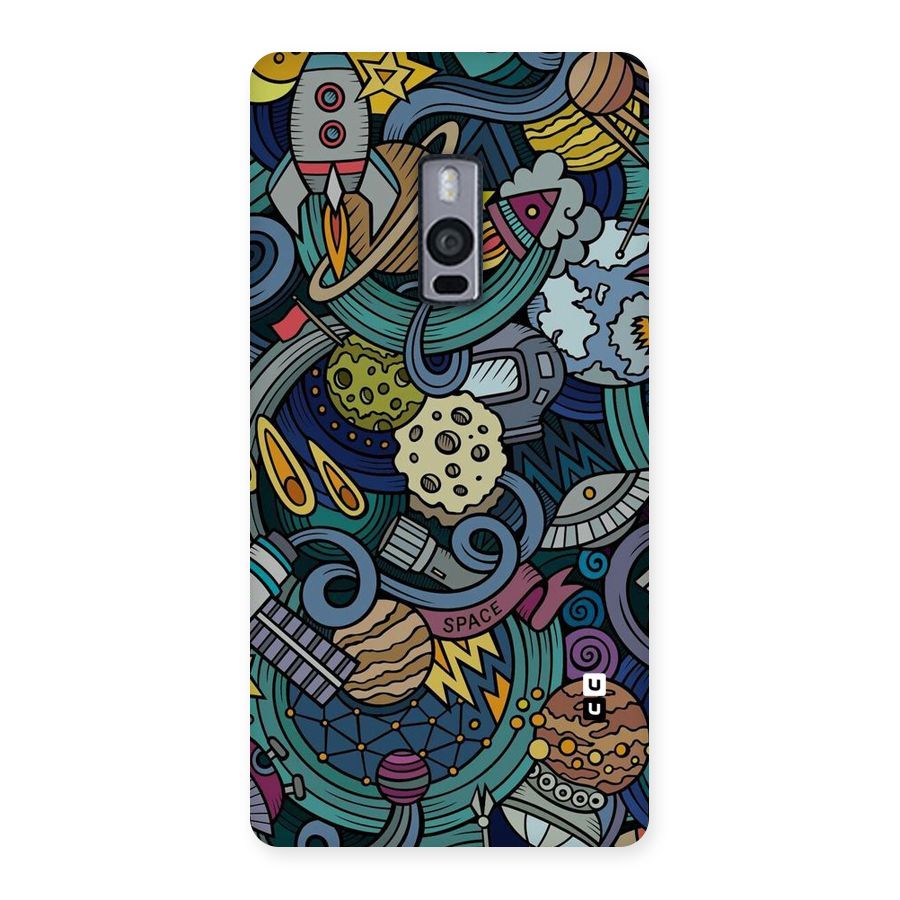 Space Pattern Blue Back Case for OnePlus Two
