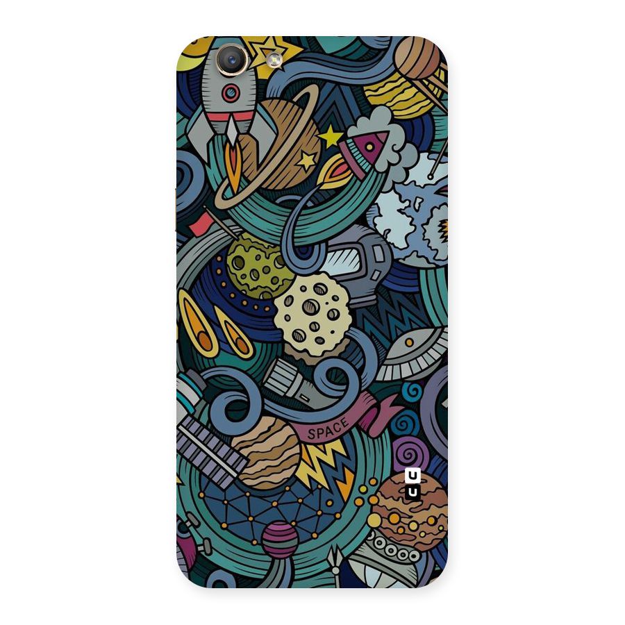 Space Pattern Blue Back Case for Oppo A59