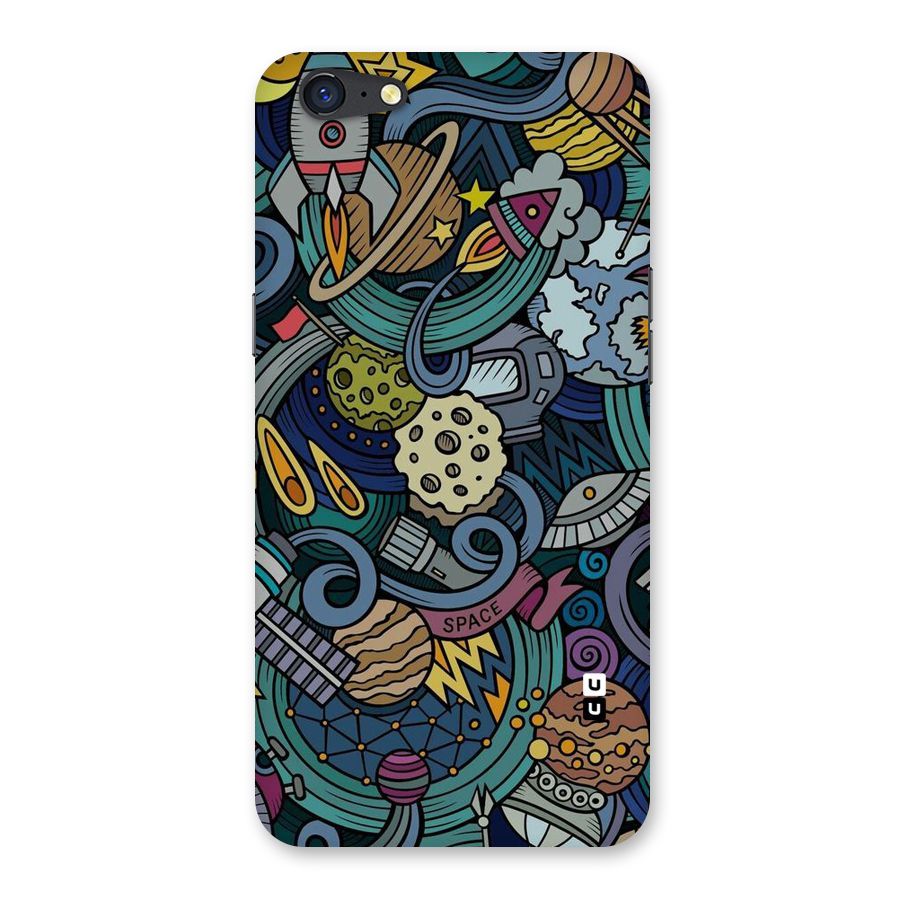 Space Pattern Blue Back Case for Oppo A71