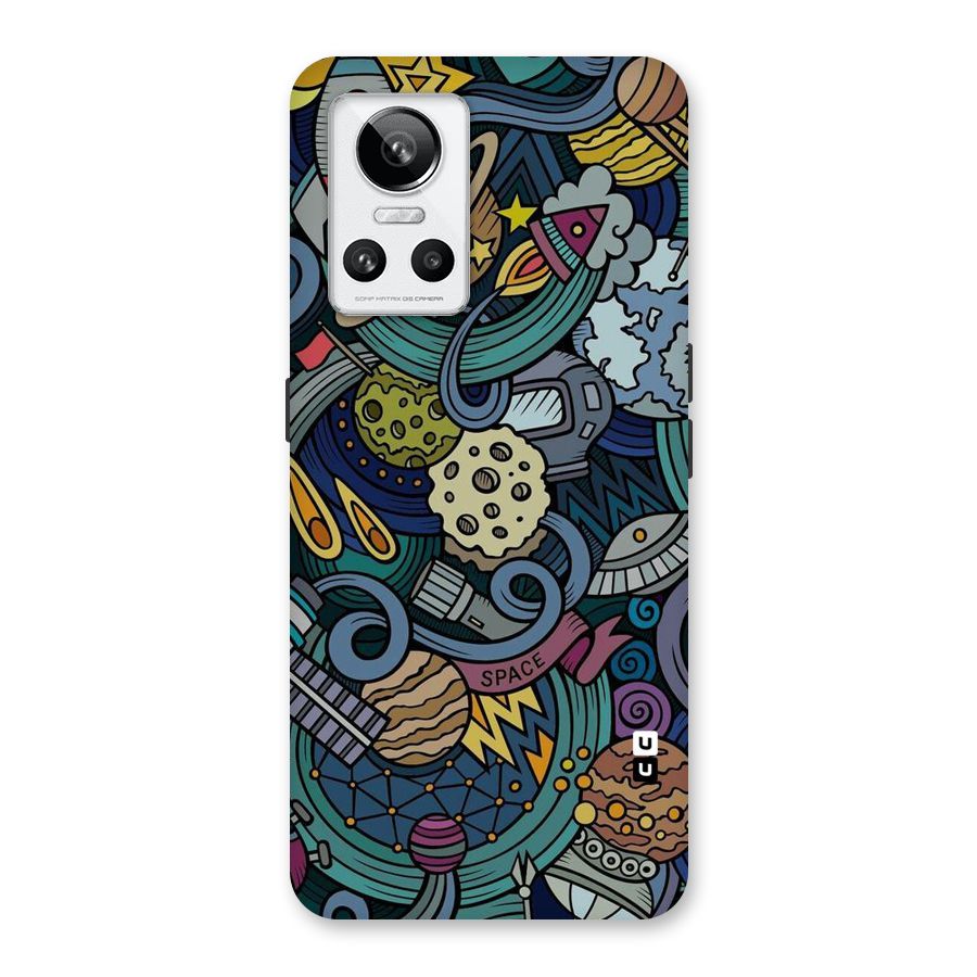 Space Pattern Blue Back Case for Realme GT Neo 3