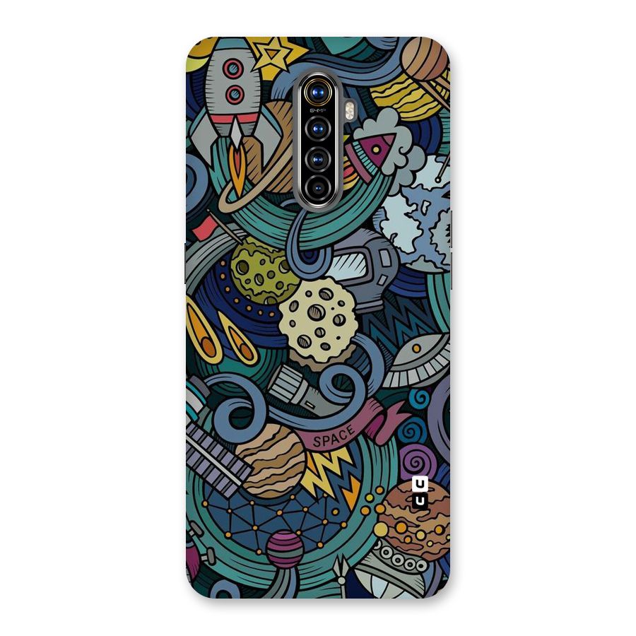 Space Pattern Blue Back Case for Realme X2 Pro