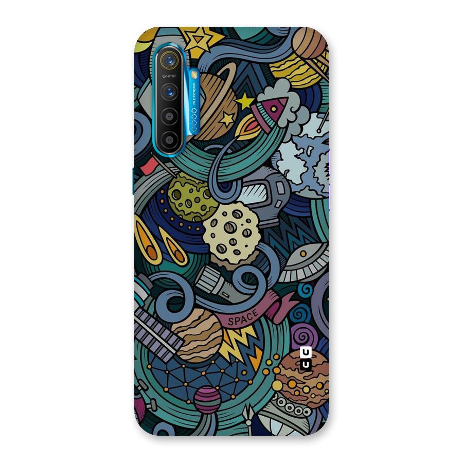 Space Pattern Blue Back Case for Realme XT