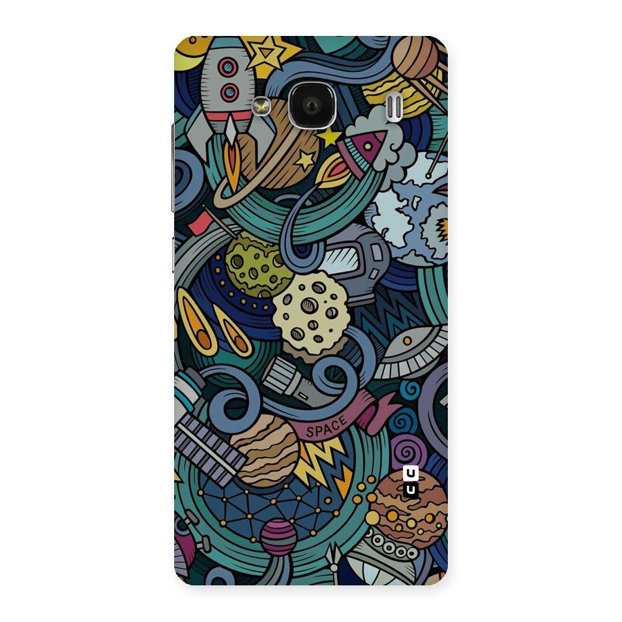 Space Pattern Blue Back Case for Redmi 2s