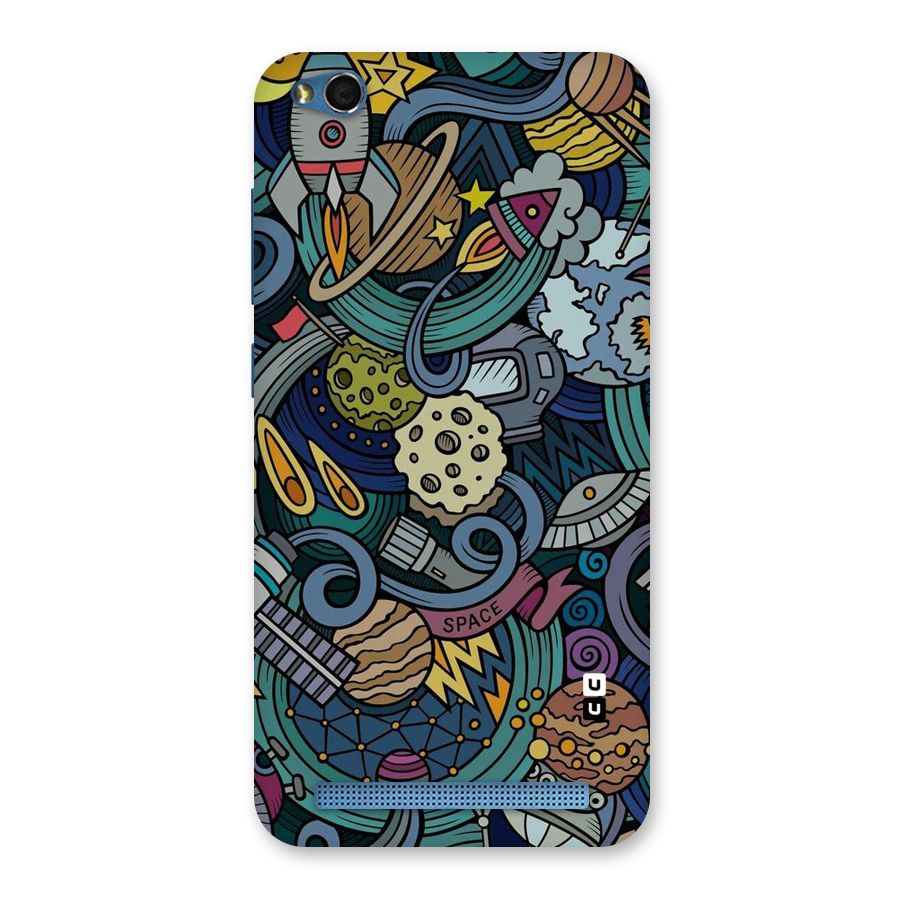 Space Pattern Blue Back Case for Redmi 5A