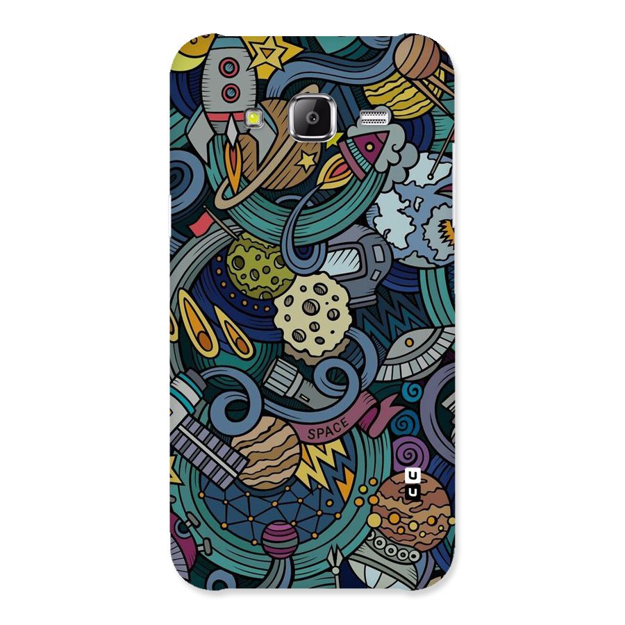 Space Pattern Blue Back Case for Samsung Galaxy J2 Prime