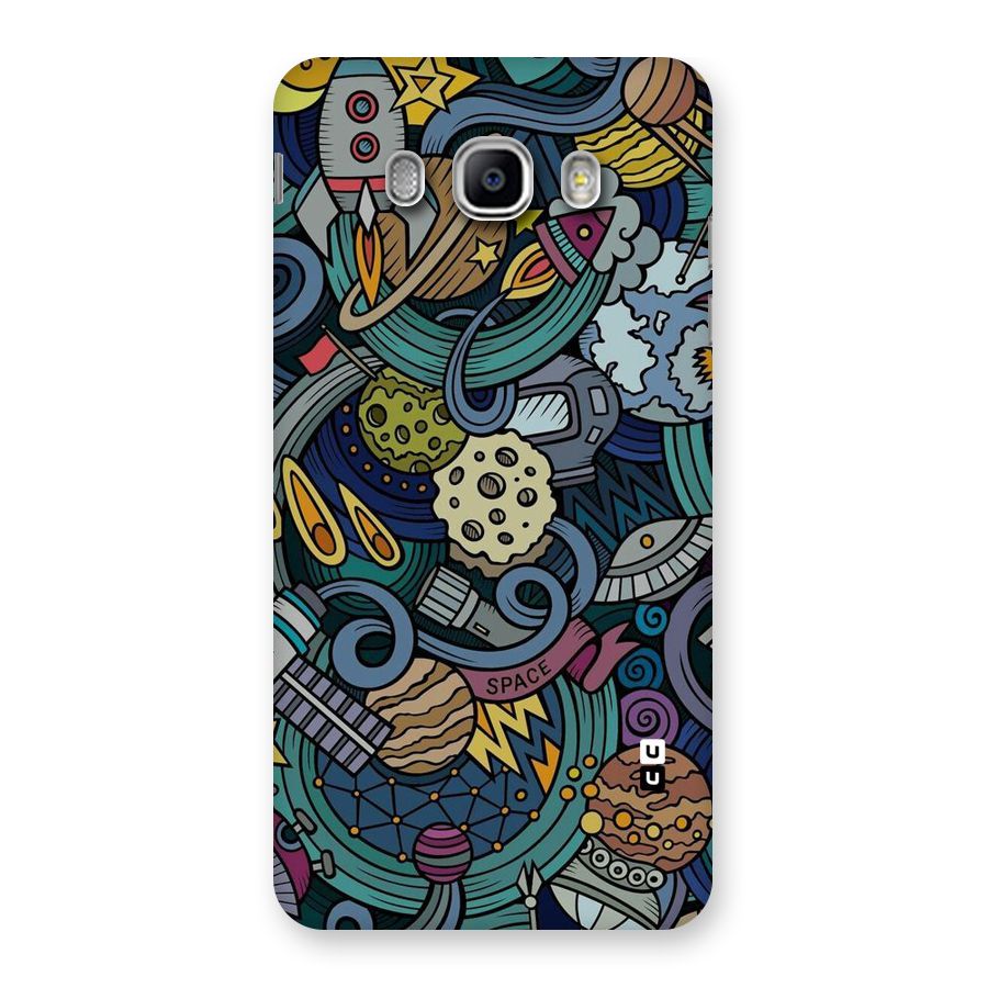 Space Pattern Blue Back Case for Samsung Galaxy J5 2016