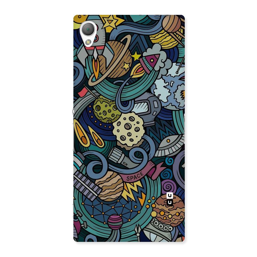 Space Pattern Blue Back Case for Sony Xperia Z3