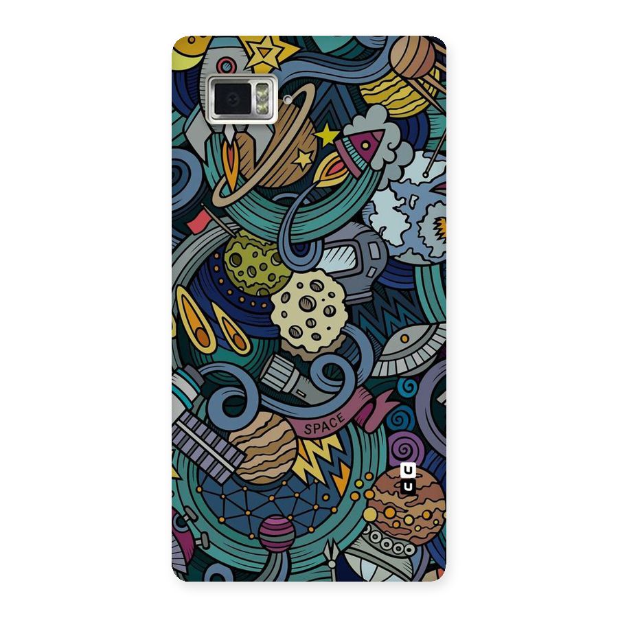 Space Pattern Blue Back Case for Vibe Z2 Pro K920