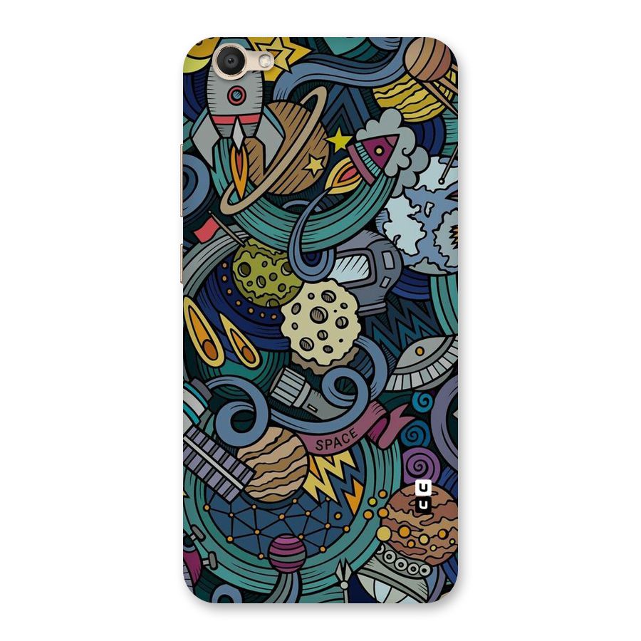 Space Pattern Blue Back Case for Vivo V5