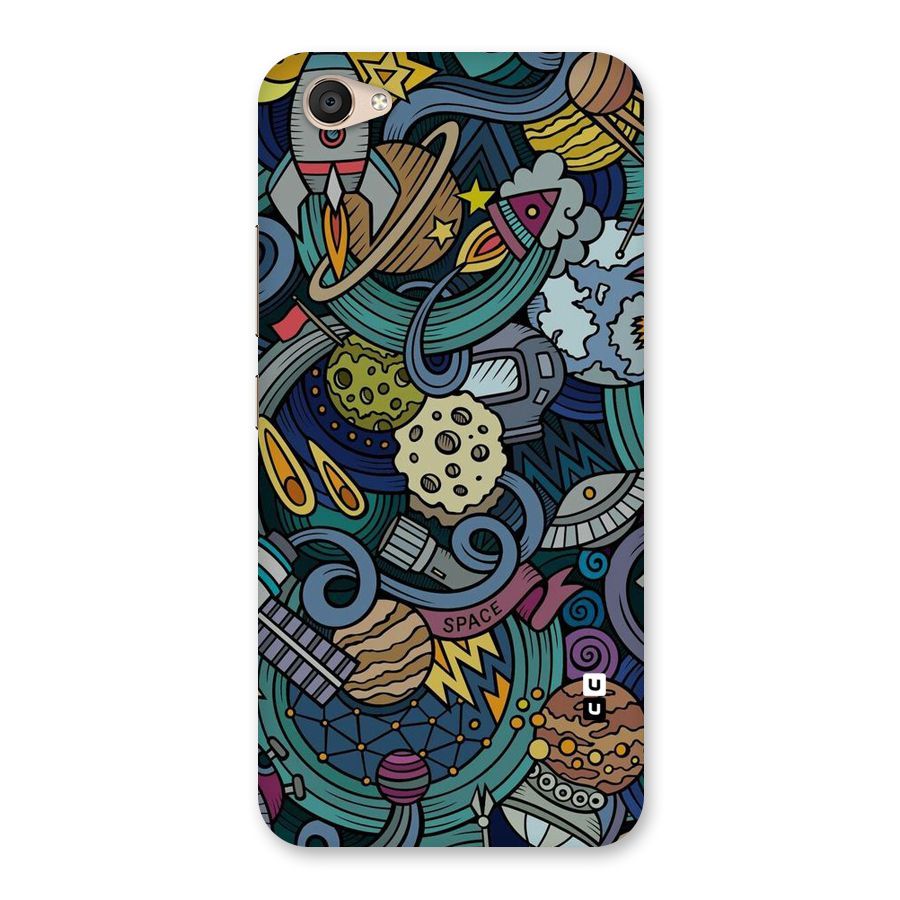 Space Pattern Blue Back Case for Vivo V5 Plus