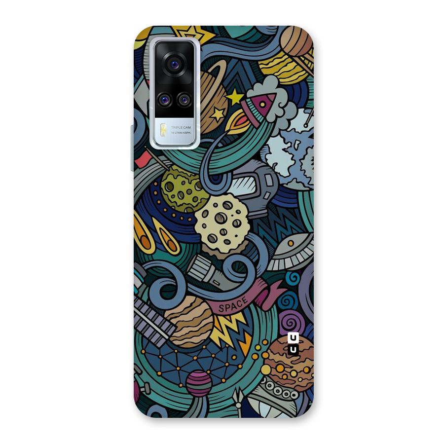 Space Pattern Blue Back Case for Vivo Y31