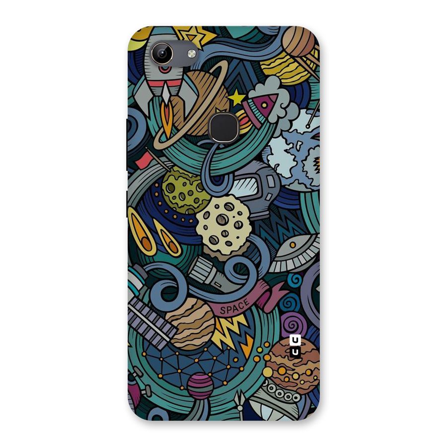 Space Pattern Blue Back Case for Vivo Y81