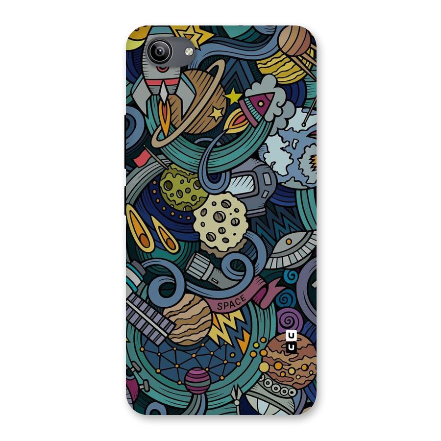Space Pattern Blue Back Case for Vivo Y81i