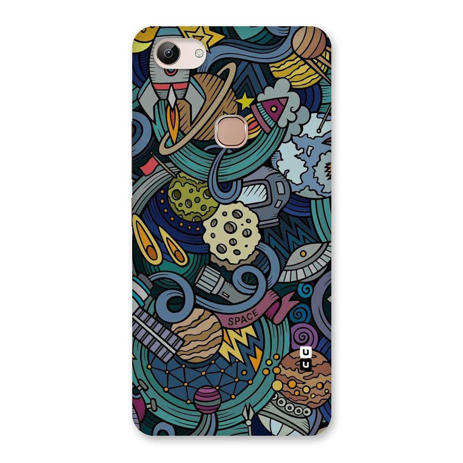 Space Pattern Blue Back Case for Vivo Y83
