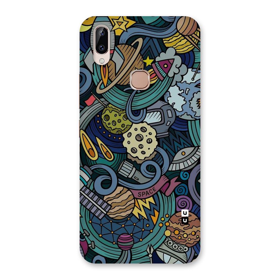 Space Pattern Blue Back Case for Vivo Y83 Pro
