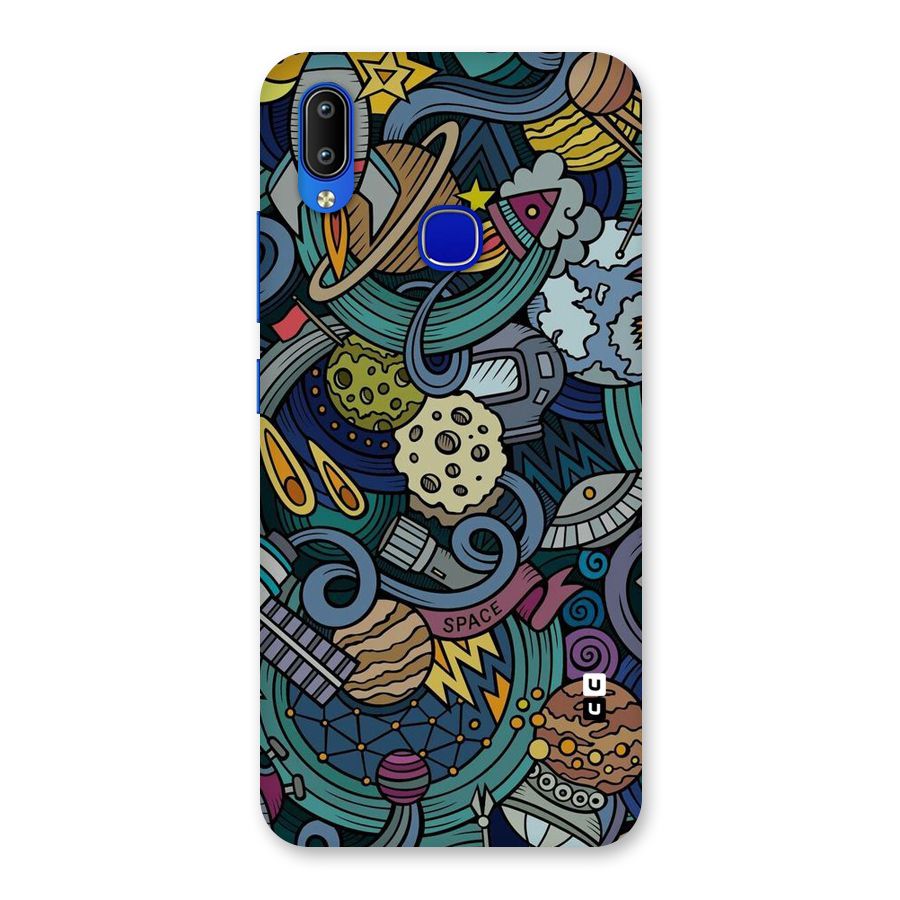 Space Pattern Blue Back Case for Vivo Y91