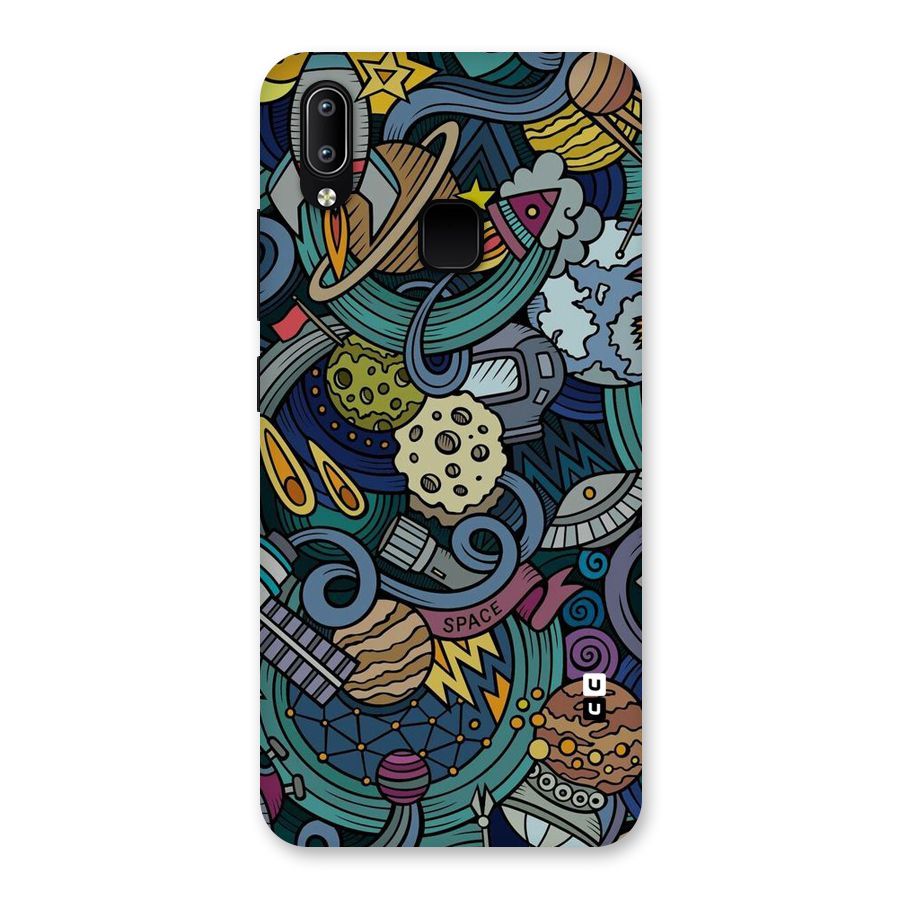 Space Pattern Blue Back Case for Vivo Y93