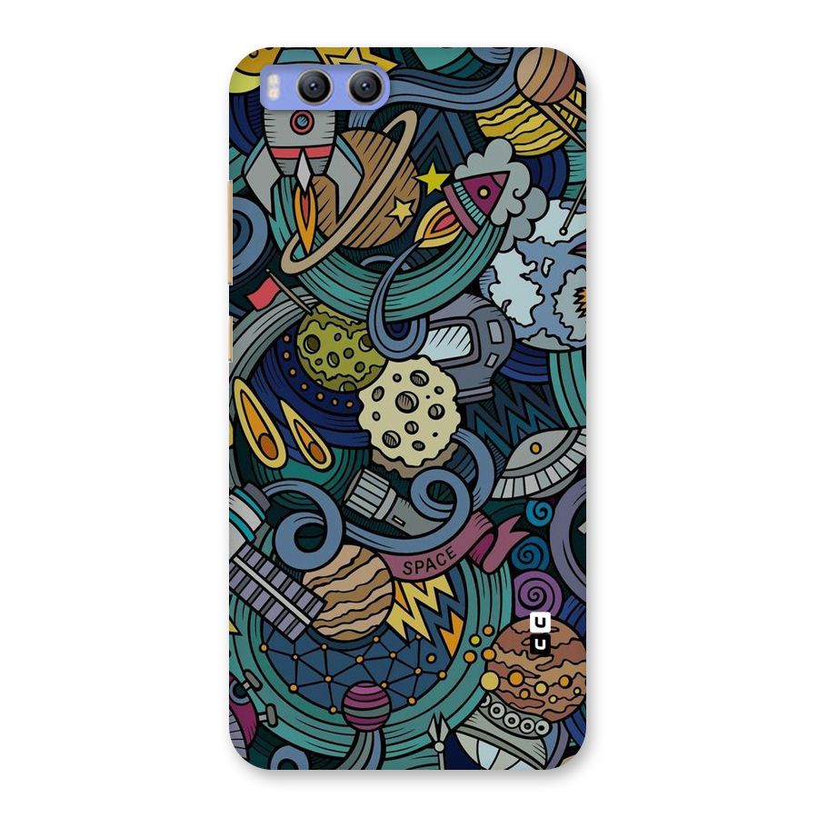 Space Pattern Blue Back Case for Xiaomi Mi 6
