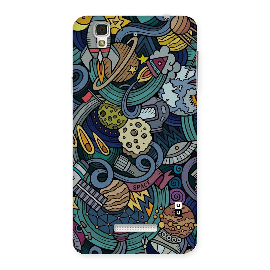 Space Pattern Blue Back Case for Yu Yureka