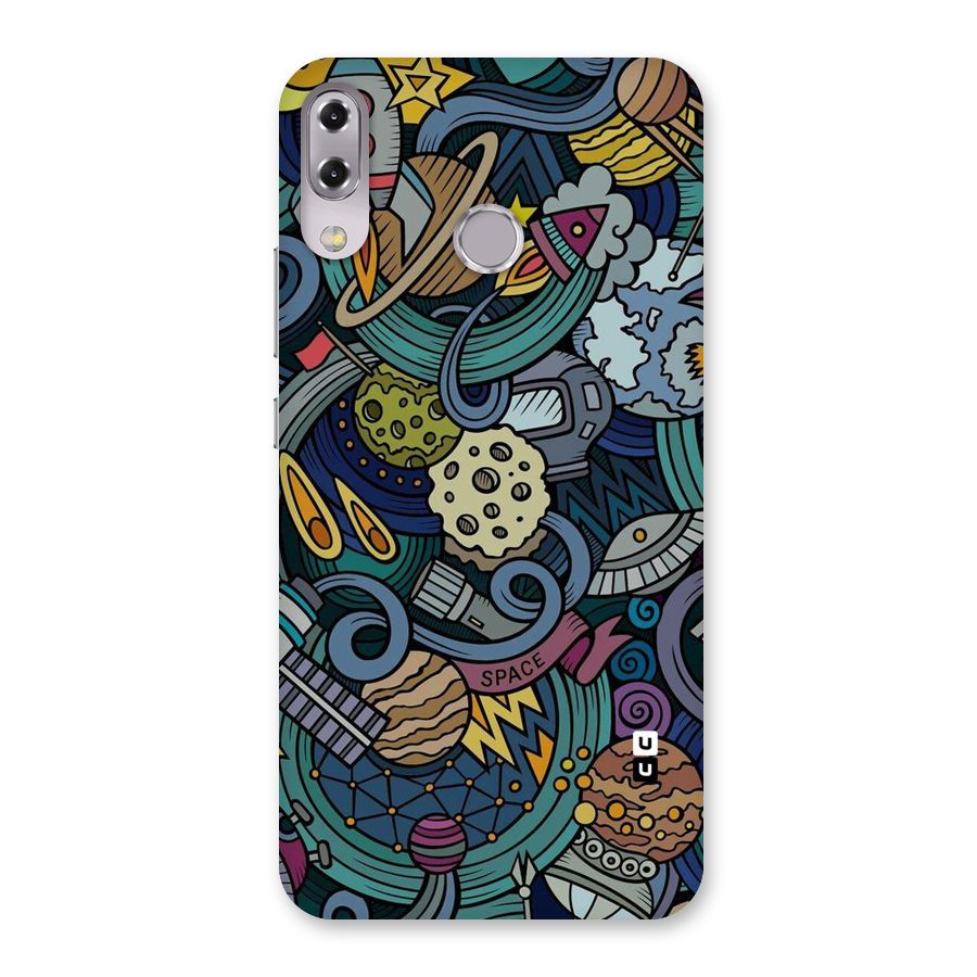 Space Pattern Blue Back Case for Zenfone 5Z