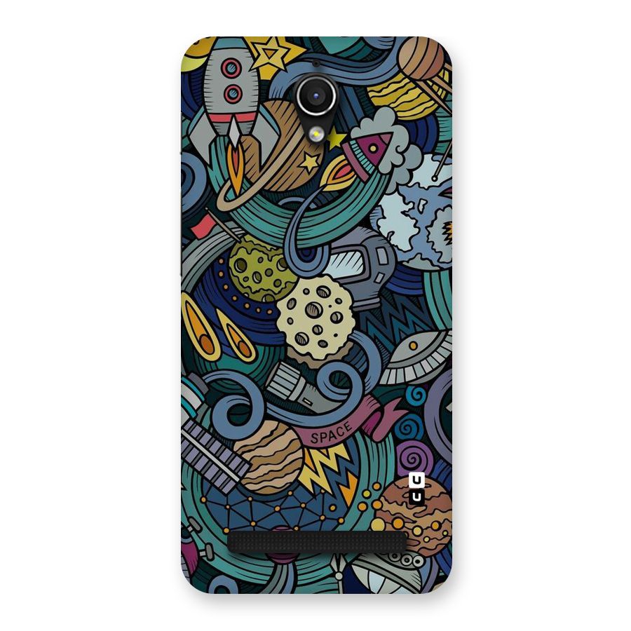 Space Pattern Blue Back Case for Zenfone Go