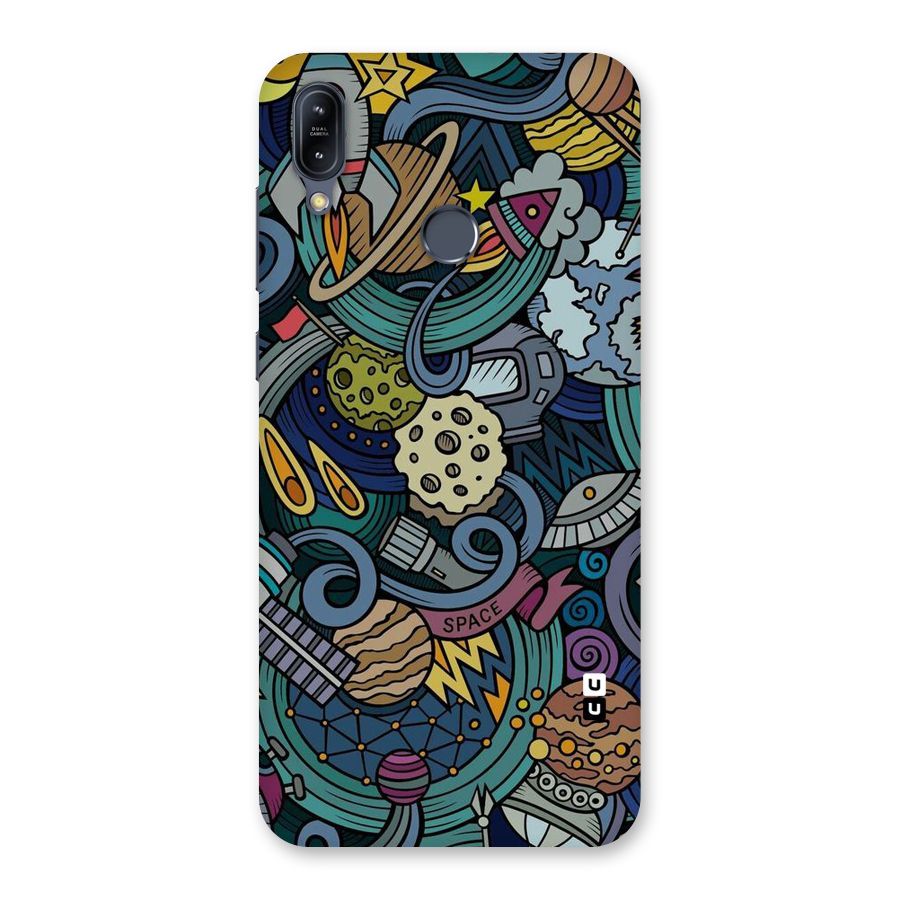 Space Pattern Blue Back Case for Zenfone Max M2
