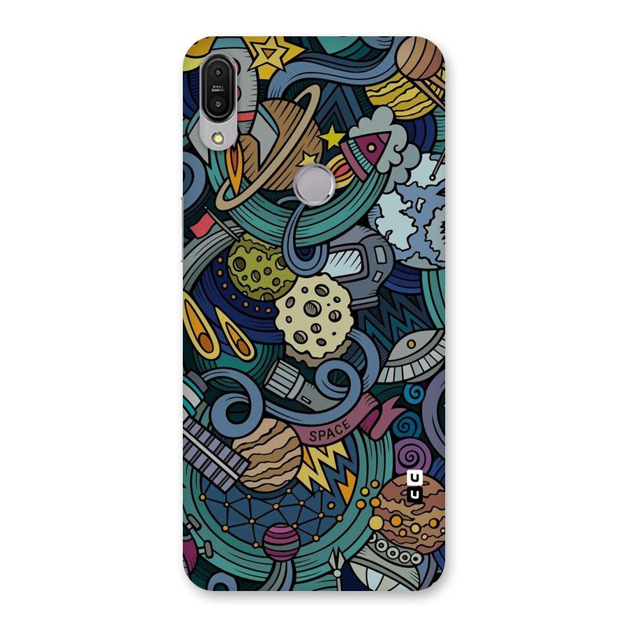 Space Pattern Blue Back Case for Zenfone Max Pro M1